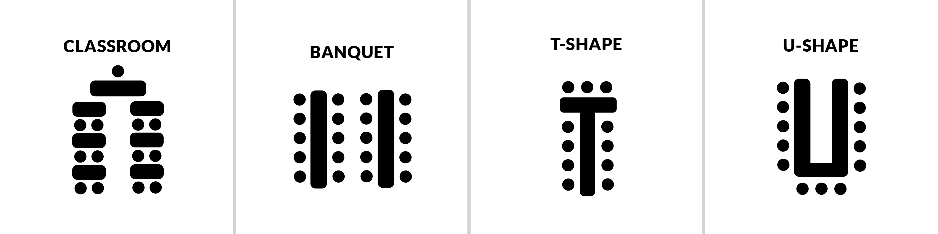 Private Event Venue Set-Up Options